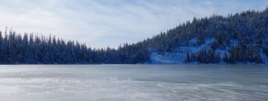 ice on Lower Rosary lake